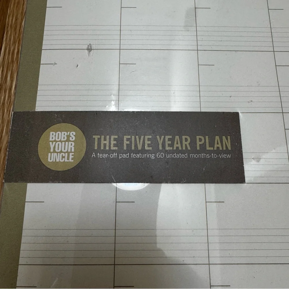 The Five Year Plan Weekly Planner